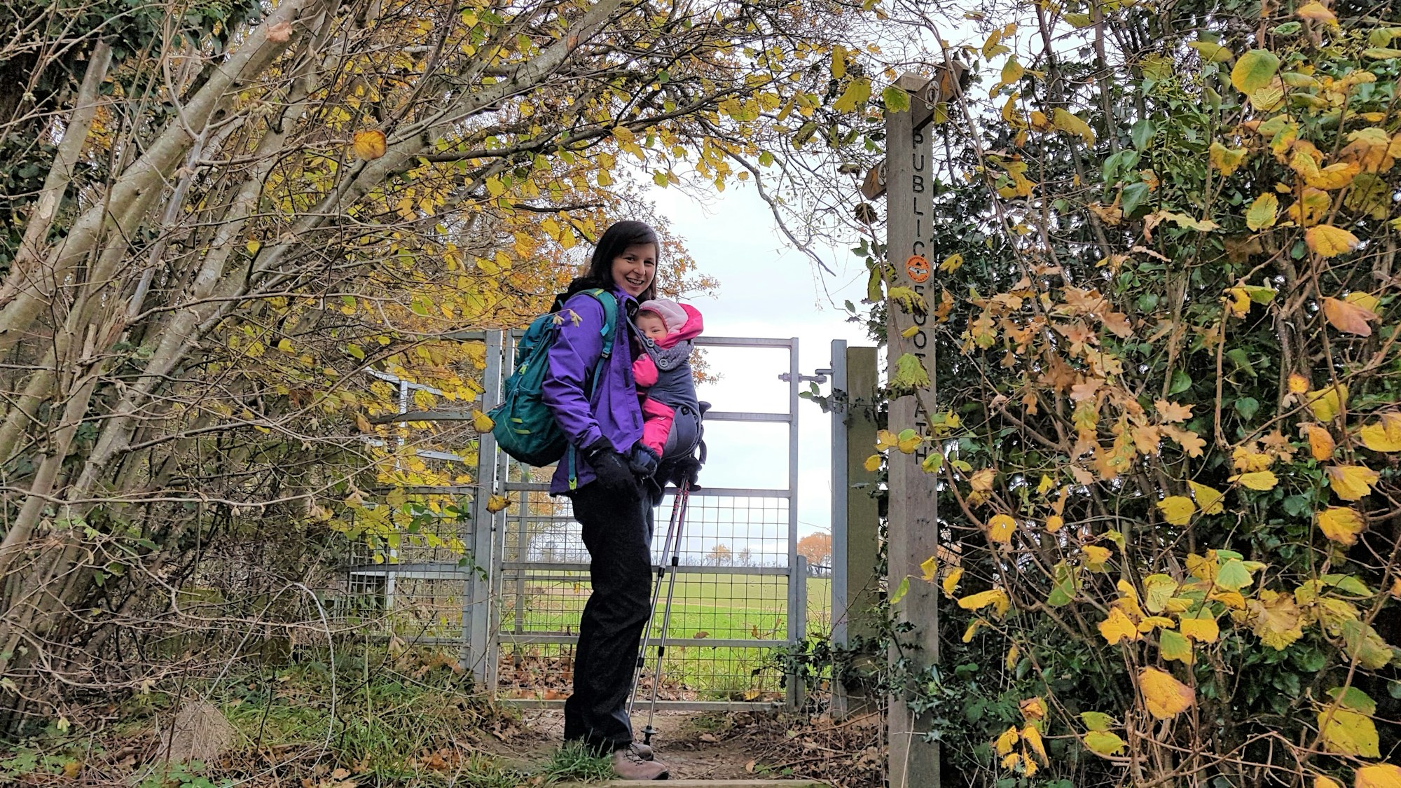 Chloe walked 10km carrying her young daughter Bonnie, raising over £900. "The peace soothes my tired baby and the birds lift my spirits".